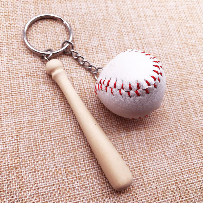 Jewelry WholesaleWholesale PU Leather Baseball Softball Keychain MOQ≥2 JDC-KC-XXing004 Keychains 熙兴 %variant_option1% %variant_option2% %variant_option3%  Factory Price JoyasDeChina Joyas De China