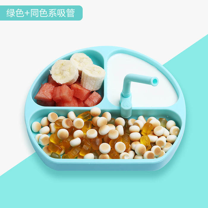 Wholesale Baby Silicone Dinner Plate Suction Cup JDC-CC-Ningxuan003