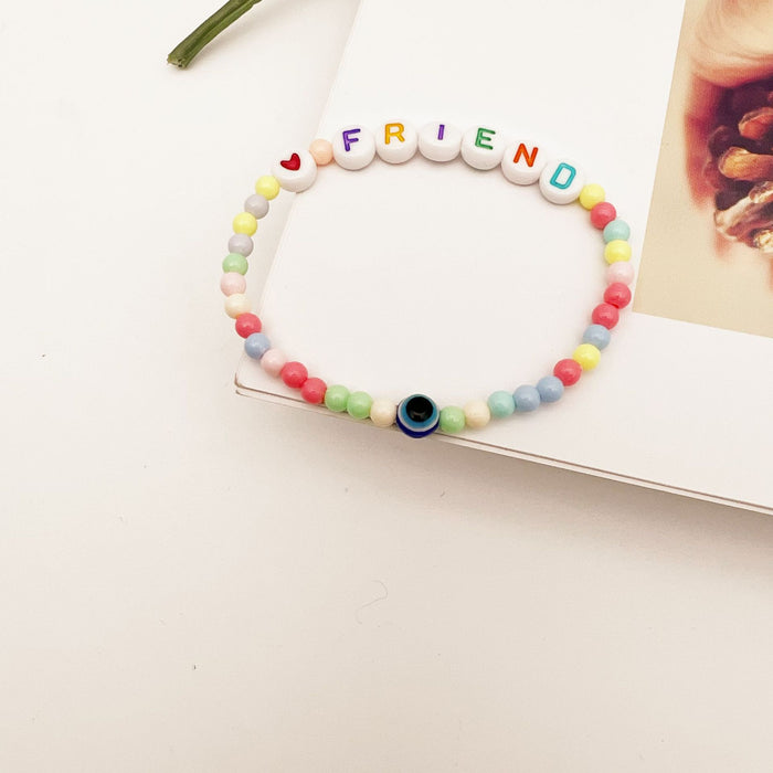 Wholesale Children's Millet Bead Bracelet DIY Color Beaded Candy Color MOQ≥2 JDC-BT-QingH006