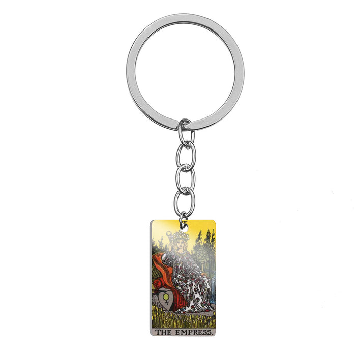 Wholesale Tarot Color Stainless Steel Keychain MOQ≥2 JDC-KC-HuanYu003