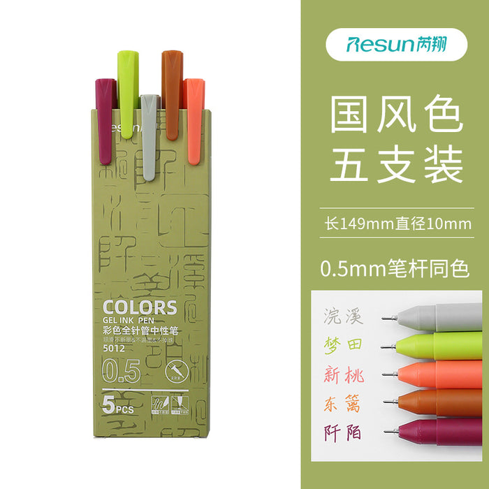 Wholesale Color Handbook Pen Plastic Ballpoint Pen 5pcs/box MOQ≥2 JDC-BP-Ruix001