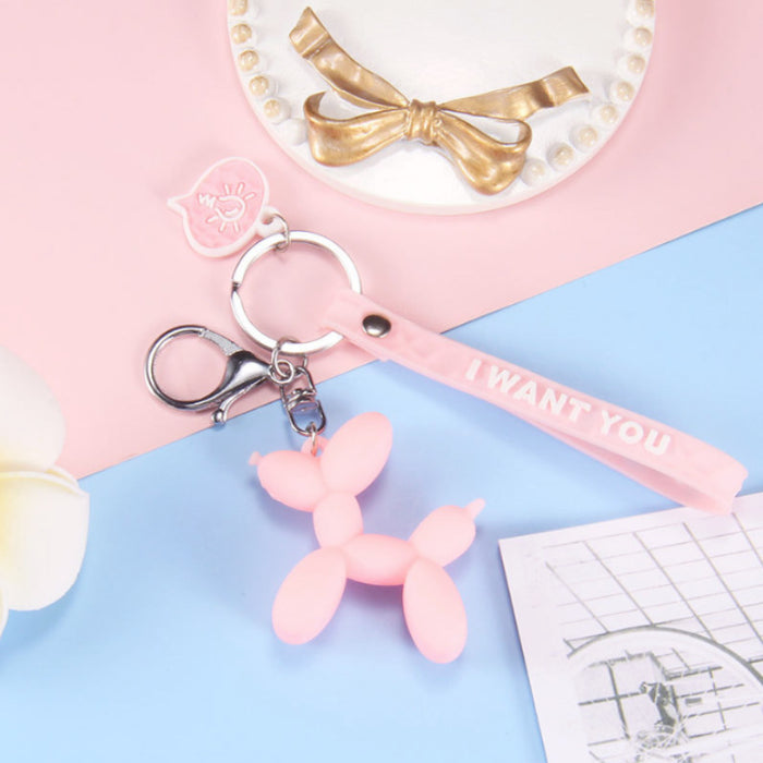 Jewelry WholesaleWholesale Cartoon Cute Epoxy Balloons Dog Keychain JDC-KC-HongW001 Keychains 鸿文 %variant_option1% %variant_option2% %variant_option3%  Factory Price JoyasDeChina Joyas De China