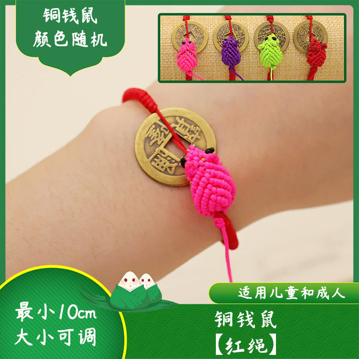 Wholesale Goldfish Butterfly Multicolored Rope Braided Kids Adult Adjustable Bracelet MOQ≥2 JDC-BT-GeEr001