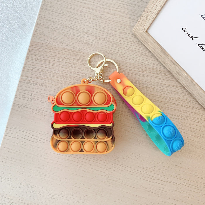 Jewelry WholesaleWholesale key chain astronaut fingertip toy Hamburg bubble music JDC-FT-XuYe004 fidgets toy 旭业 %variant_option1% %variant_option2% %variant_option3%  Factory Price JoyasDeChina Joyas De China