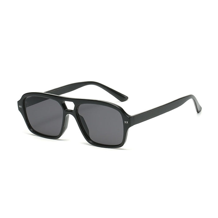 Wholesale Vintage Double Bridge Polygon Sunglasses MOQ≥2 JDC-SG-BoH004