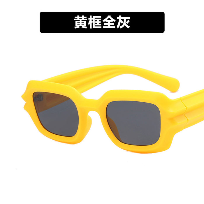 Wholesale hip hop sunglasses irregular personality niche trendy concave shape JDC-SG-KD181