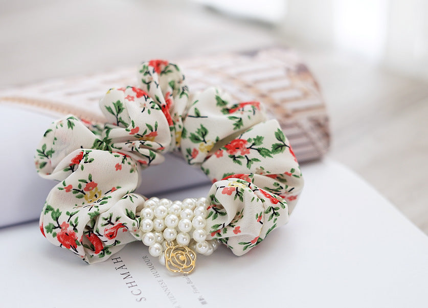 Jewelry WholesaleWholesale Fashion Floral Fabric Hair Bands JDC-HS-Youp003 Hair Scrunchies 有派 %variant_option1% %variant_option2% %variant_option3%  Factory Price JoyasDeChina Joyas De China