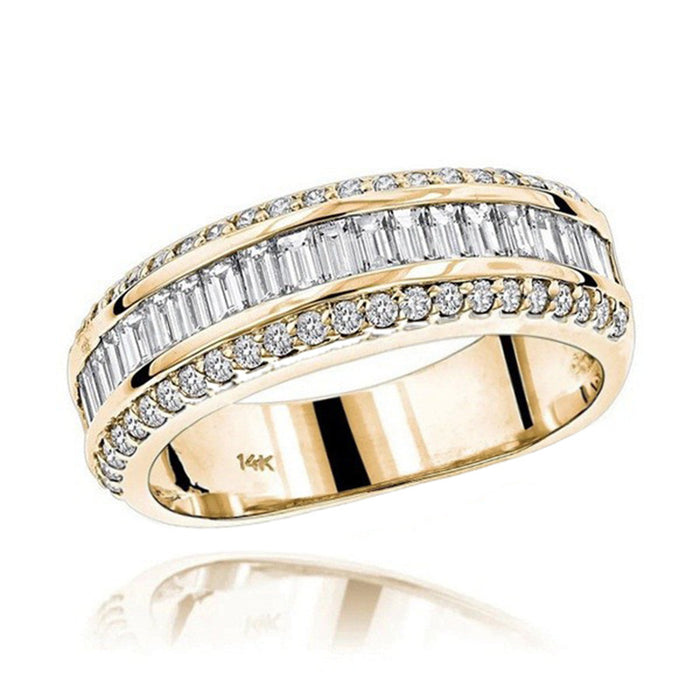 Wholesale 14K Gold Rhinestone Alloy Ring JDC-RS-LongR009