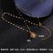 Jewelry WholesaleWholesale Rotary Pinwheel Copper Zircon Titanium Steel Necklace JDC-NE-RongS007 Necklaces 荣硕 %variant_option1% %variant_option2% %variant_option3%  Factory Price JoyasDeChina Joyas De China