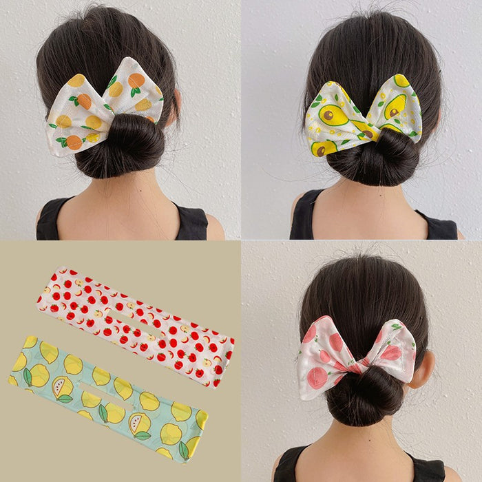 Wholesale cloth cute bow kids hair clip JDC-HC-tengZ010