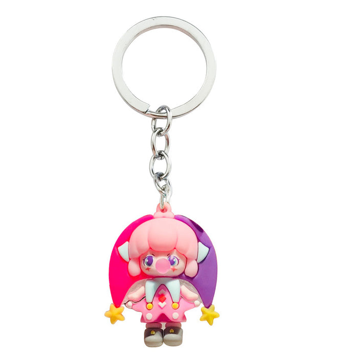 Wholesale Universal Cartoon Doll Cute Doll Bubble Epoxy Couple Keychain JDC-KC-PLei007