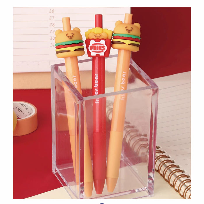 Wholesale Cartoon Plastic Silicone Burger Fries Shape Eternal Pencil 24pcs/set JDC-PC-WMD001