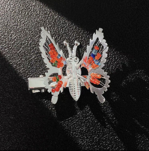 Jewelry WholesaleWholesale moving butterfly tassel hair clip JDC-HC-Muran001 Hair Clips 慕苒 %variant_option1% %variant_option2% %variant_option3%  Factory Price JoyasDeChina Joyas De China