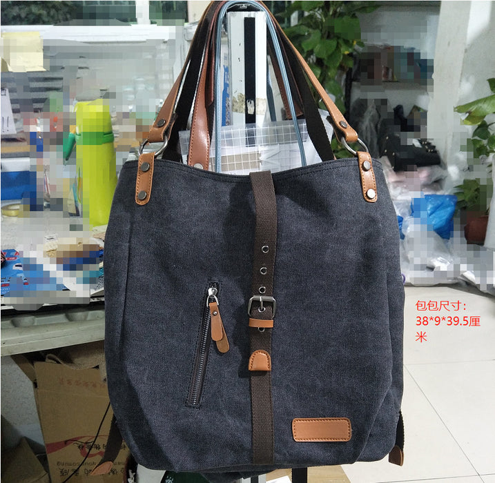 Wholesale Backpack Canvas Large Capacity Simple One Shoulder Portable JDC-BP-Sijie001