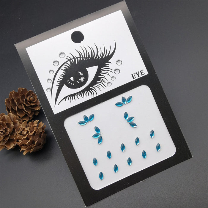 Wholesale acrylic eye makeup sticker pearl face makeup bright diamond MOQ≥2 JDC-EY-WWei001