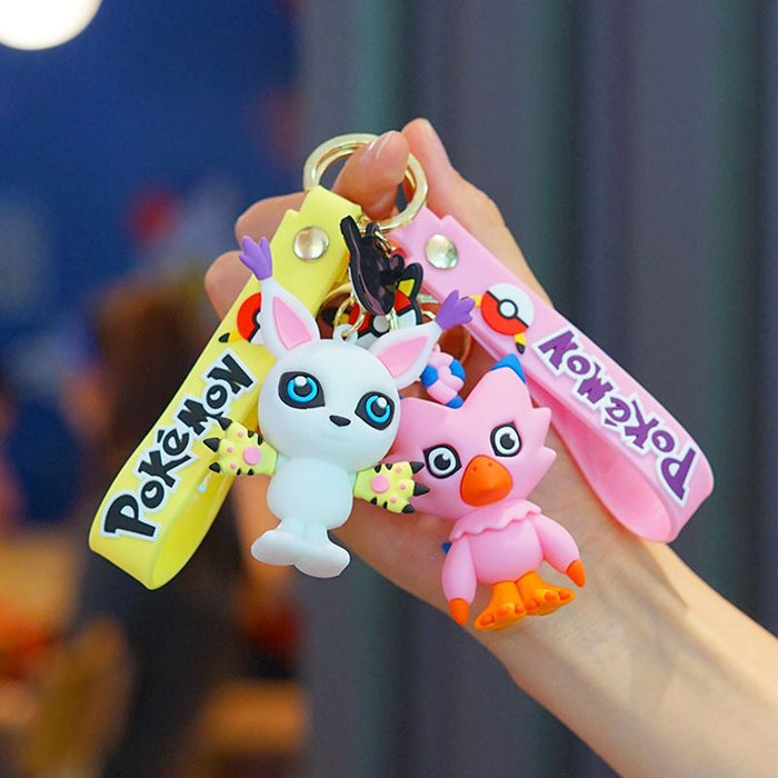 Wholesale Keychain PVC Cute Cartoon Doll Pendant MOQ≥2 JDC-KC-CLi001