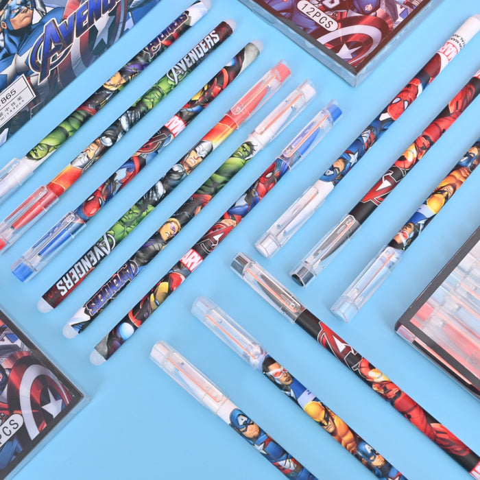 Wholesale Ballpoint Pen 12pcs Set Plastic Cartoon Blue Black Gel Pen (M) JDC-BP-YaLL002