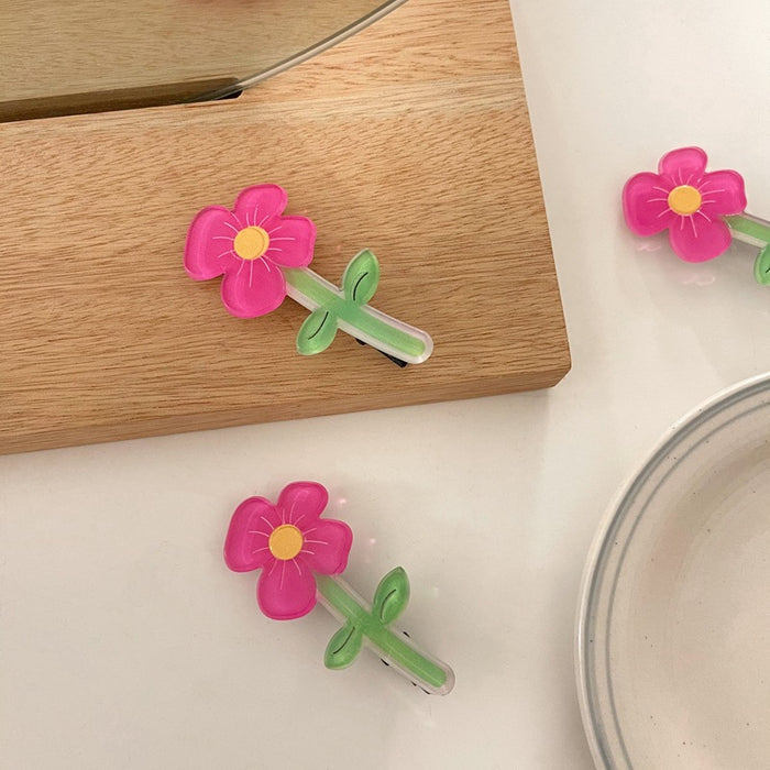 Wholesale hairpin resin flowers JDC-HC-YJM010