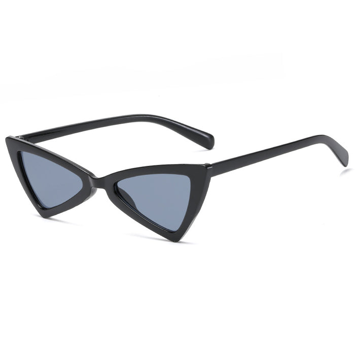 Wholesale Sunglasses Plastic Inverted Triangle Cat Eye Sunglasses JDC-SG-Tongj002