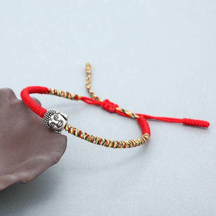 Wholesale King Kong Knot Red Rope Bracelet Hand Braided Buddha bracelet MOQ≥3 JDC-BT-QiuX021