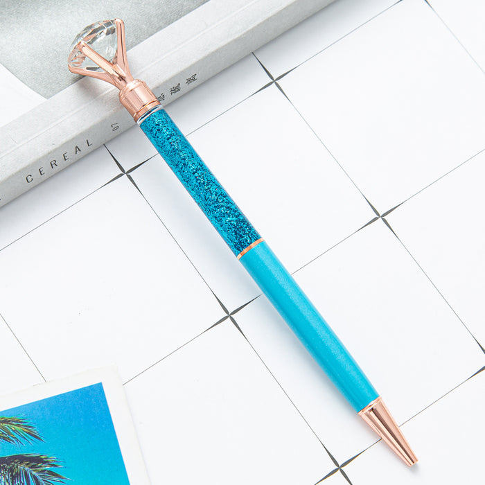 Wholesale Diamond Quicksand Metal Ballpoint Pen MOQ≥2 JDC-BP-Huah064