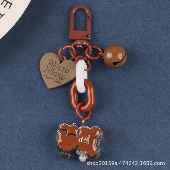 Jewelry WholesaleWholesale Cute Love Bells Alloy Acrylic Keychain MOQ≥2 JDC-KC-YiHan003 Keychains 伊菡 %variant_option1% %variant_option2% %variant_option3%  Factory Price JoyasDeChina Joyas De China