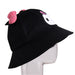 Jewelry WholesaleWholesale cartoon little devil fisherman hat bow cartoon black pot hat JDC-FH-SS006 Fashionhat 双硕 %variant_option1% %variant_option2% %variant_option3%  Factory Price JoyasDeChina Joyas De China