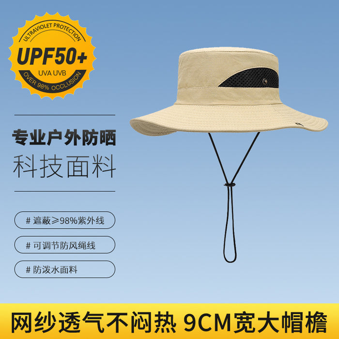 Jewelry WholesaleWholesale summer men's outdoor sunscreen fabric fisherman hat MOQ≥2 JDC-FH-RG001 Fashionhat 润谷 %variant_option1% %variant_option2% %variant_option3%  Factory Price JoyasDeChina Joyas De China