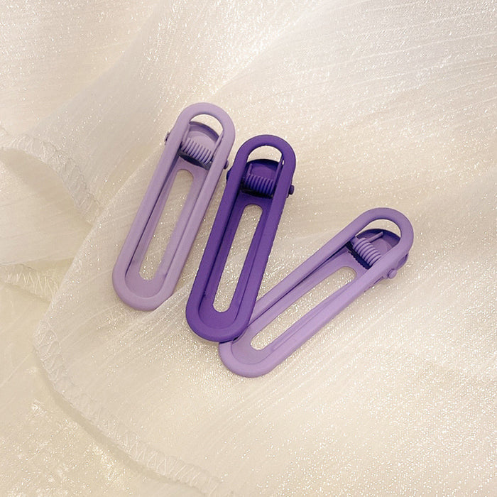 Wholesale hairpin plastic alloy candy color duckbill clip MOQ≥2 JDC-HC-SD002