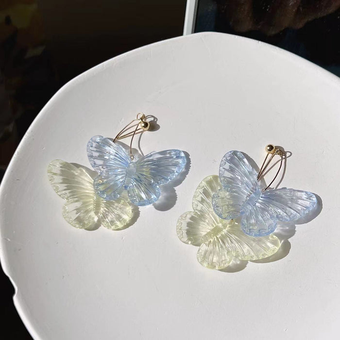 Wholesale wild fairy butterfly earrings JDC-ES-Xinx001