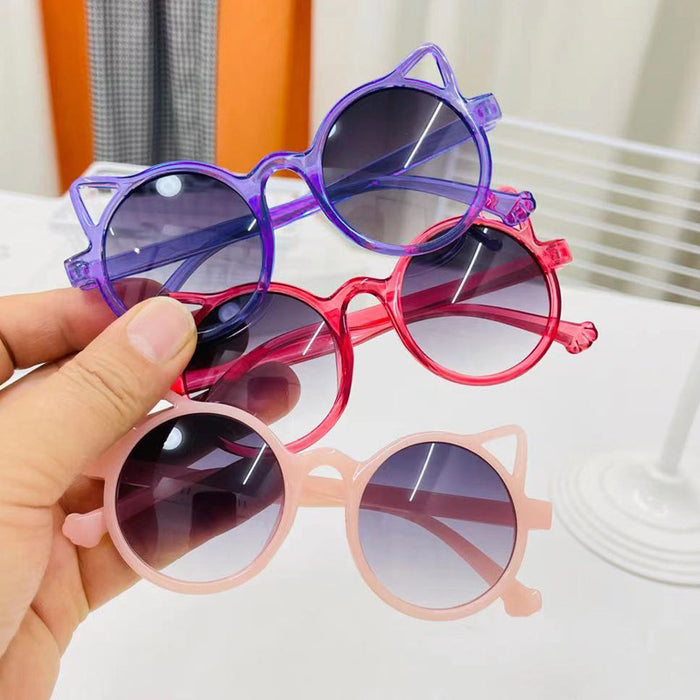 Wholesale Round Frame UV Protection Colorful Jelly Frame Sunshade Sunglasses MOQ≥2 JDC-SG-ShuaiR003