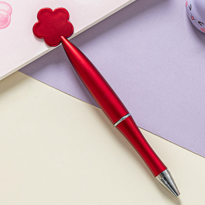 Wholesale Ballpoint Pen Plastic Cartoon Flowers Gel Pen JDC-BP-HongD002