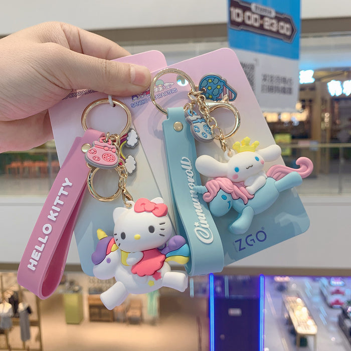 Wholesale Keychains For Backpacks key chain creative cute small pendant bag pendant doll MOQ≥2 JDC-KC-Aolong024