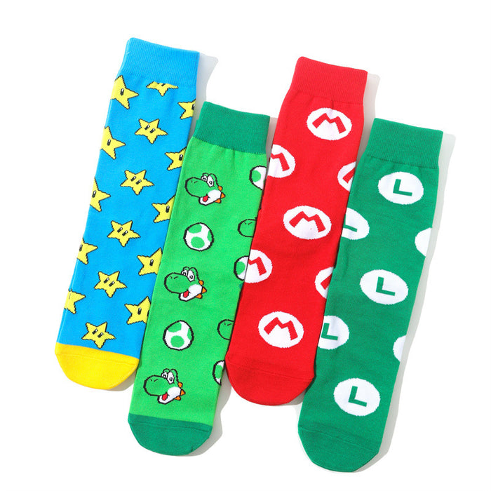 Wholesale socks cotton mushroom cartoon MOQ≥8 JDC-SK-HuiHe024