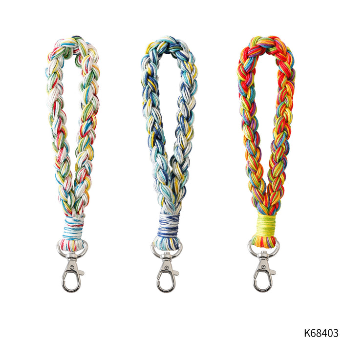 Jewelry WholesaleWholesale color hand-woven lanyard keychain MOQ≥2 JDC-KC-JM027 Keychains 杰米 %variant_option1% %variant_option2% %variant_option3%  Factory Price JoyasDeChina Joyas De China