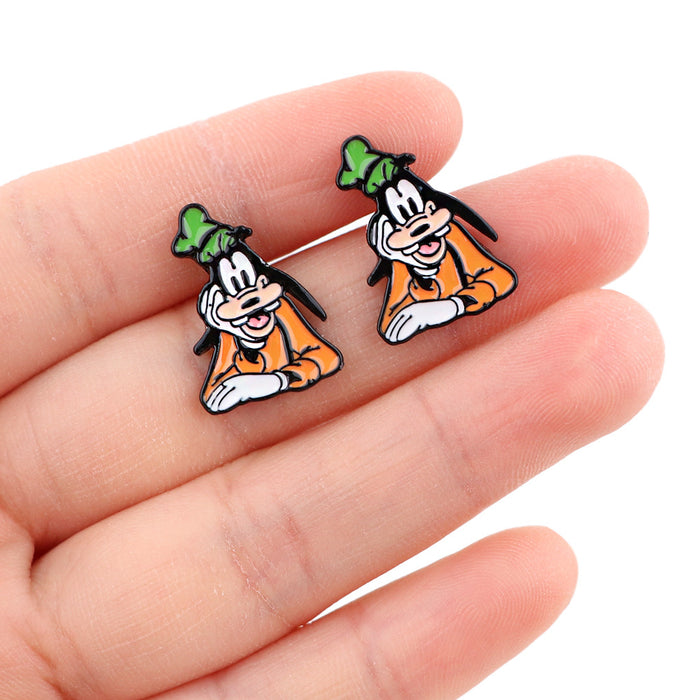 Wholesale Earrings Alloy Anime Cartoon JDC-ES-QingT005