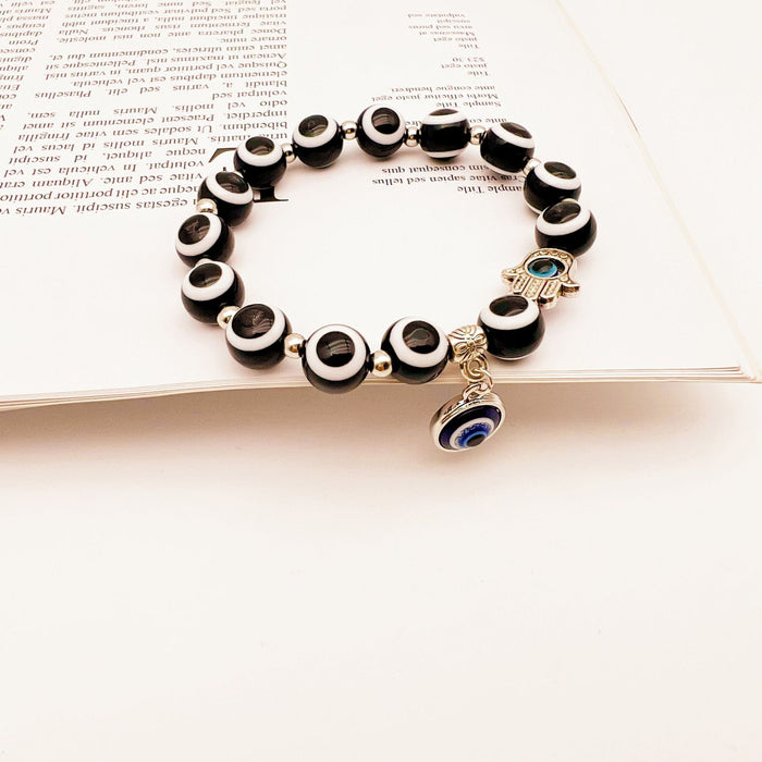 Wholesale Blue Eyes Devil's Eye Bracelet Loose Beads MOQ≥2 JDC-BT- QingH006