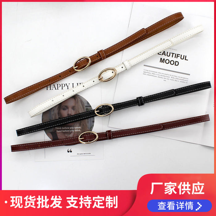 Jewelry WholesaleWholesale small belt pin buckle thin belt female student knotted waist belt female JDC-WB-FangH010 Womenbelt 芳蕙 %variant_option1% %variant_option2% %variant_option3%  Factory Price JoyasDeChina Joyas De China