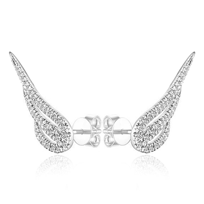 Jewelry WholesaleWholesale temperament versatile angel wings women's earrings MOQ≥3 JDS-ES-Caos001 Earrings 曹适 %variant_option1% %variant_option2% %variant_option3%  Factory Price JoyasDeChina Joyas De China