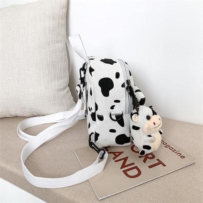 Wholesale Backpack Canvas Cute Cow Pattern JDC-BP-Lufan001