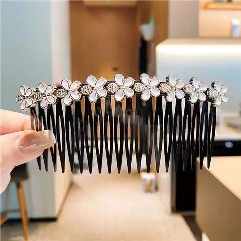 Wholesale Hair Clips Pearl Plastic Four Leaf Clover JDC-HC-ShiX007