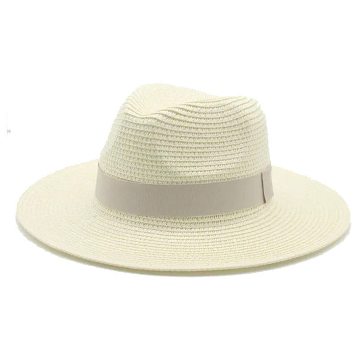 Jewelry WholesaleWholesale Black Belt Outdoor Beach Straw Hat JDC-FH-Guanchuan003 Fashionhat 冠川 %variant_option1% %variant_option2% %variant_option3%  Factory Price JoyasDeChina Joyas De China