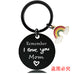 Jewelry WholesaleWholesale Stainless Steel Round Plate Mother's Day Rainbow Metal Keychain JDC-KC-GangGu011 Keychains 钢古 %variant_option1% %variant_option2% %variant_option3%  Factory Price JoyasDeChina Joyas De China