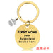 Jewelry WholesaleWholesale houses housewarming new home house lettered metal keychains JDC-KC-GangGu031 Keychains 钢古 %variant_option1% %variant_option2% %variant_option3%  Factory Price JoyasDeChina Joyas De China