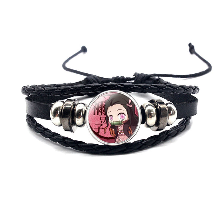 Wholesale Accessories Leather Bracelet Hand Braided Adjustable Strap Bracelet MOQ≥2 (M) JDC-BT-YanY004