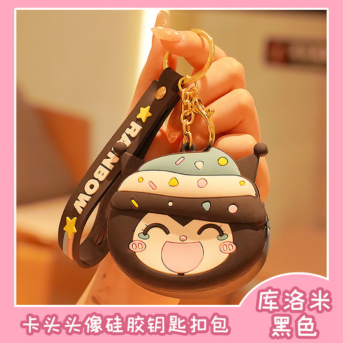 Wholesale keychain pvc cute doll coin purse key pendant JDC-KC-XTang006