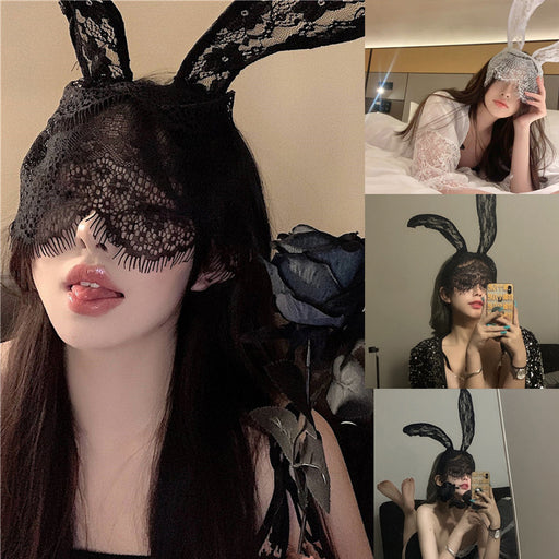 Jewelry WholesaleWholesale Lace Big Rabbit Ears Black Headband MOQ≥3 JDC-HD-Jiaoy006 Headband 多娇艳 %variant_option1% %variant_option2% %variant_option3%  Factory Price JoyasDeChina Joyas De China