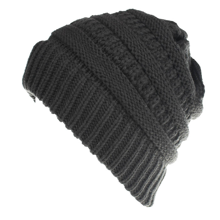 Wholesale Hat Acrylic Solid Color Wool Multifunctional Knitted Hat MOQ≥2 JDC-FH-SNan002