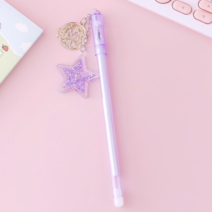 Wholesale pen plastic star pendant gel pen MOQ≥2 JDC-BP-Weituo004