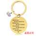 Jewelry WholesaleWholesale Graduation Season Gift Stainless Steel Round Metal Keychain JDC-KC-GangGu015 Keychains 钢古 %variant_option1% %variant_option2% %variant_option3%  Factory Price JoyasDeChina Joyas De China